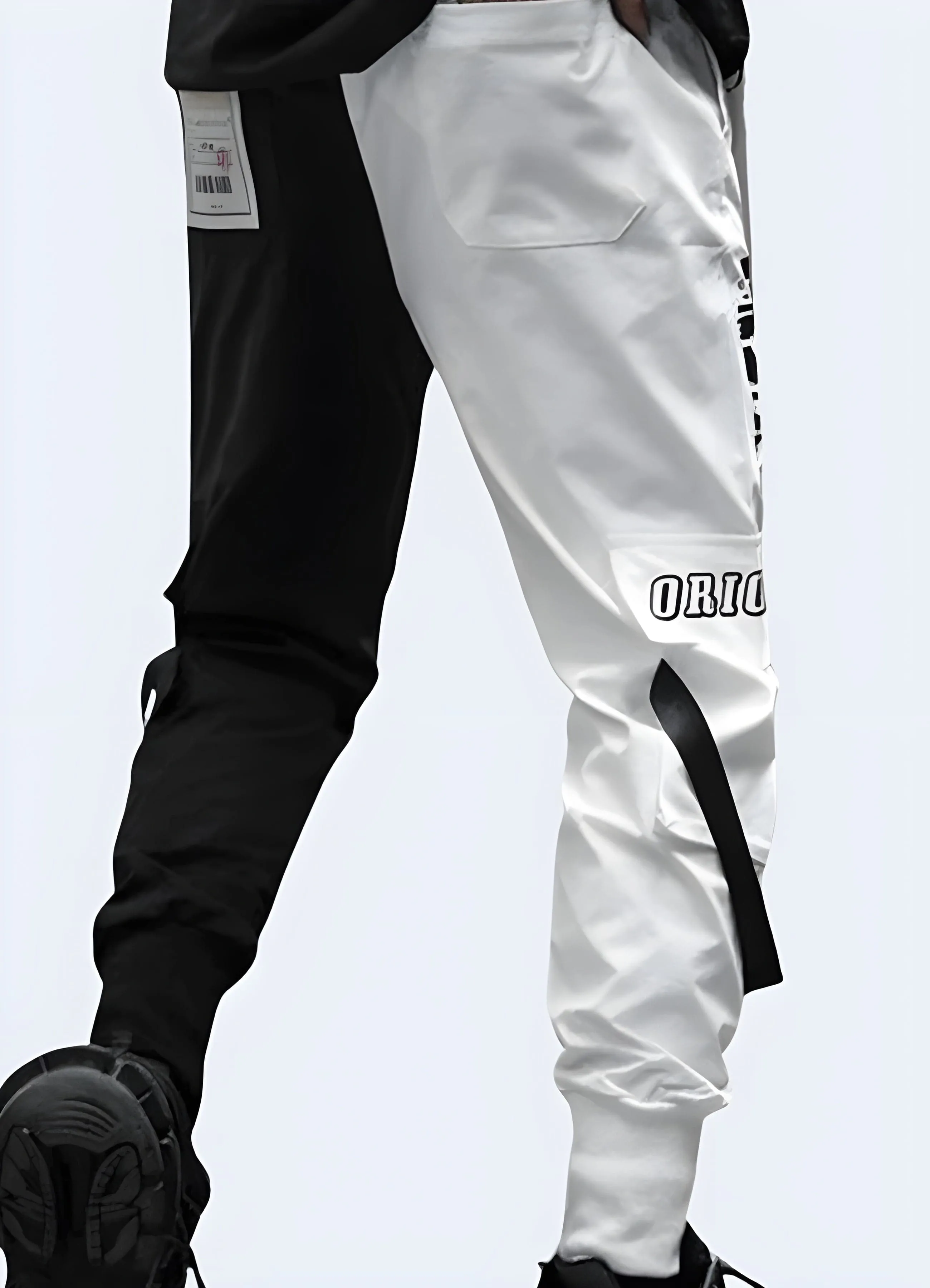 Black And White Cargo Pants