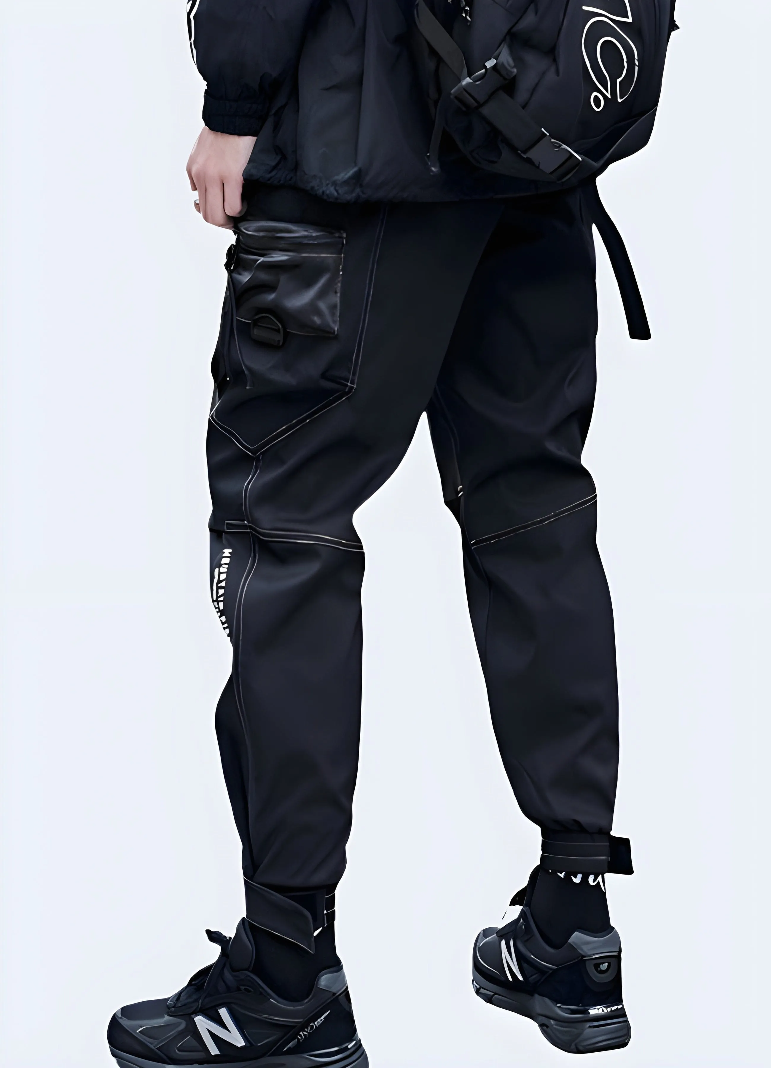 Black Skinny Cargo Pants