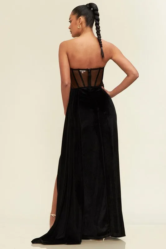 Black Velvet Gown