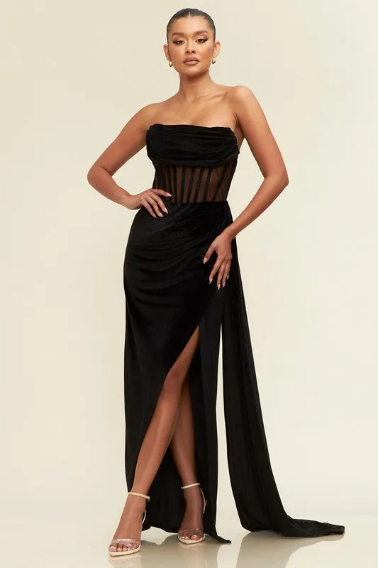 Black Velvet Gown