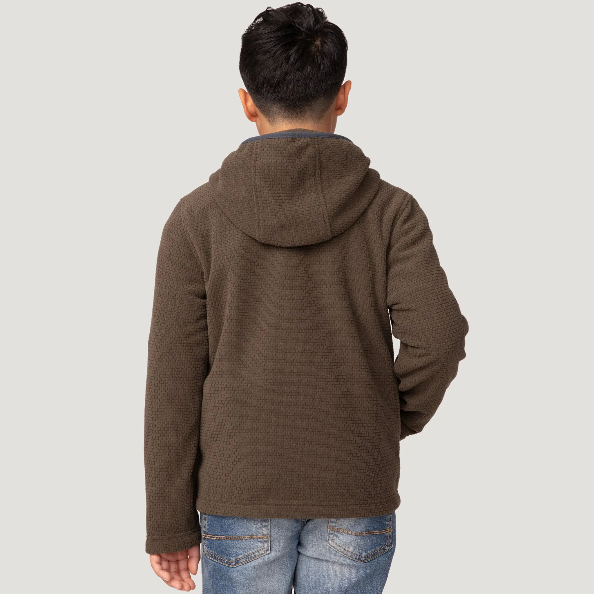 Boys' Brick Fleece Hoodie Jacket