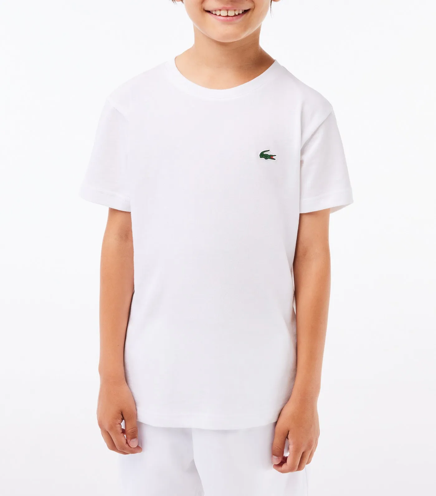 Boys' Lacoste SPORT Breathable T-shirt White