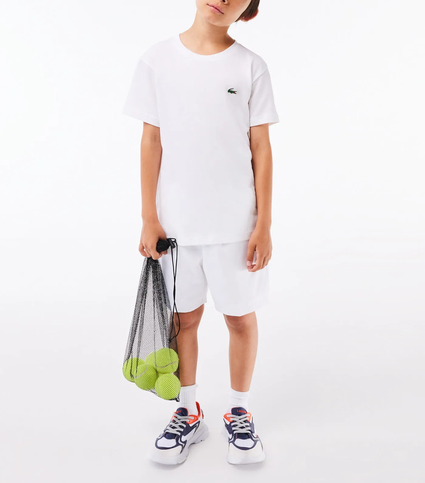 Boys' Lacoste SPORT Breathable T-shirt White