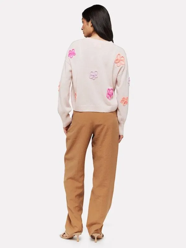 BRODIE Flower Pop Crew Neck Jumper