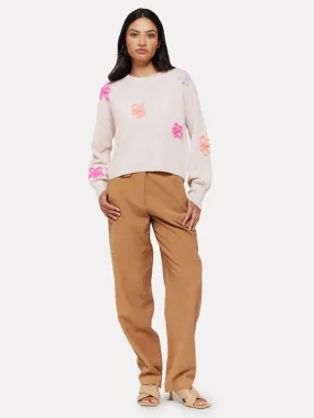 BRODIE Flower Pop Crew Neck Jumper