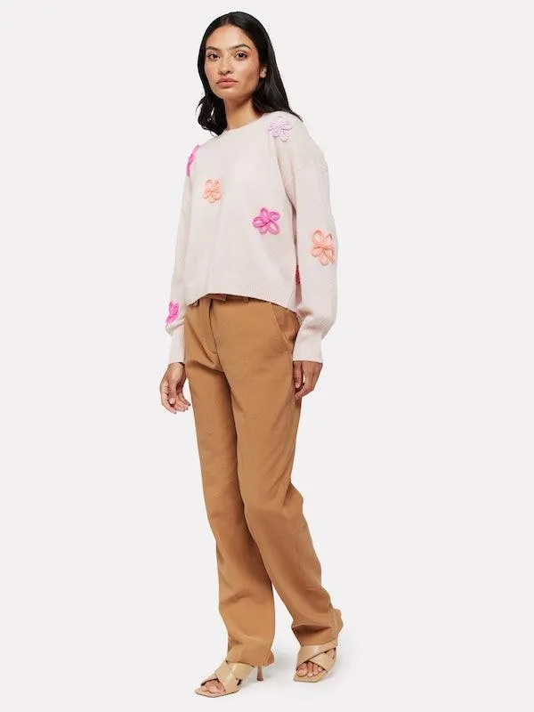 BRODIE Flower Pop Crew Neck Jumper