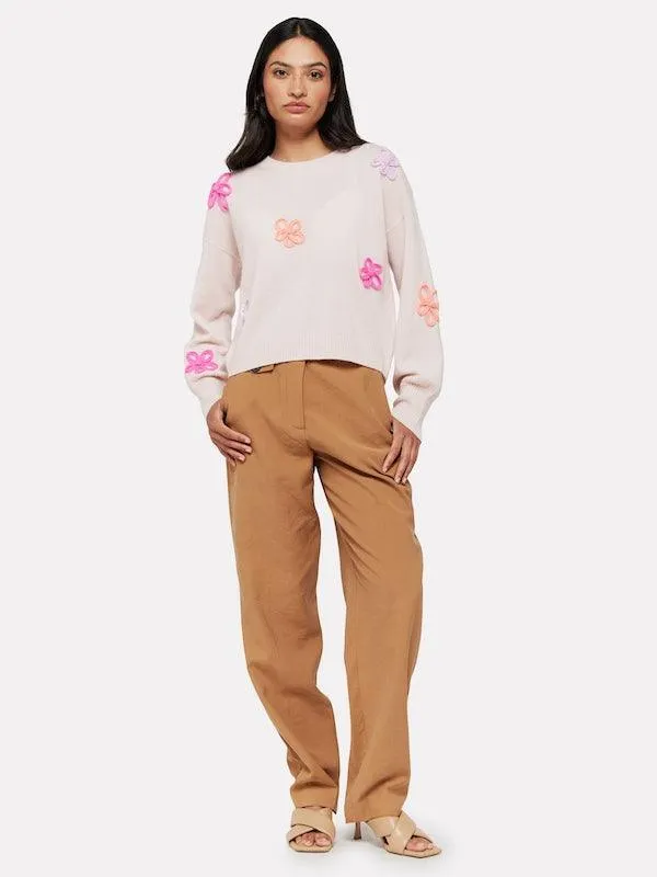 BRODIE Flower Pop Crew Neck Jumper