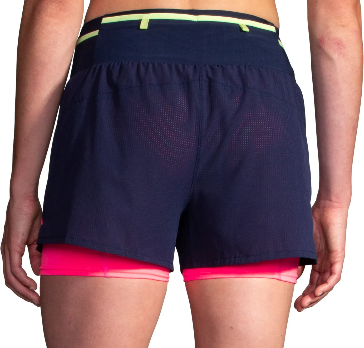 Brooks 3 Inch High Point 2.0 2 In 1 Womens Running Shorts - Blue