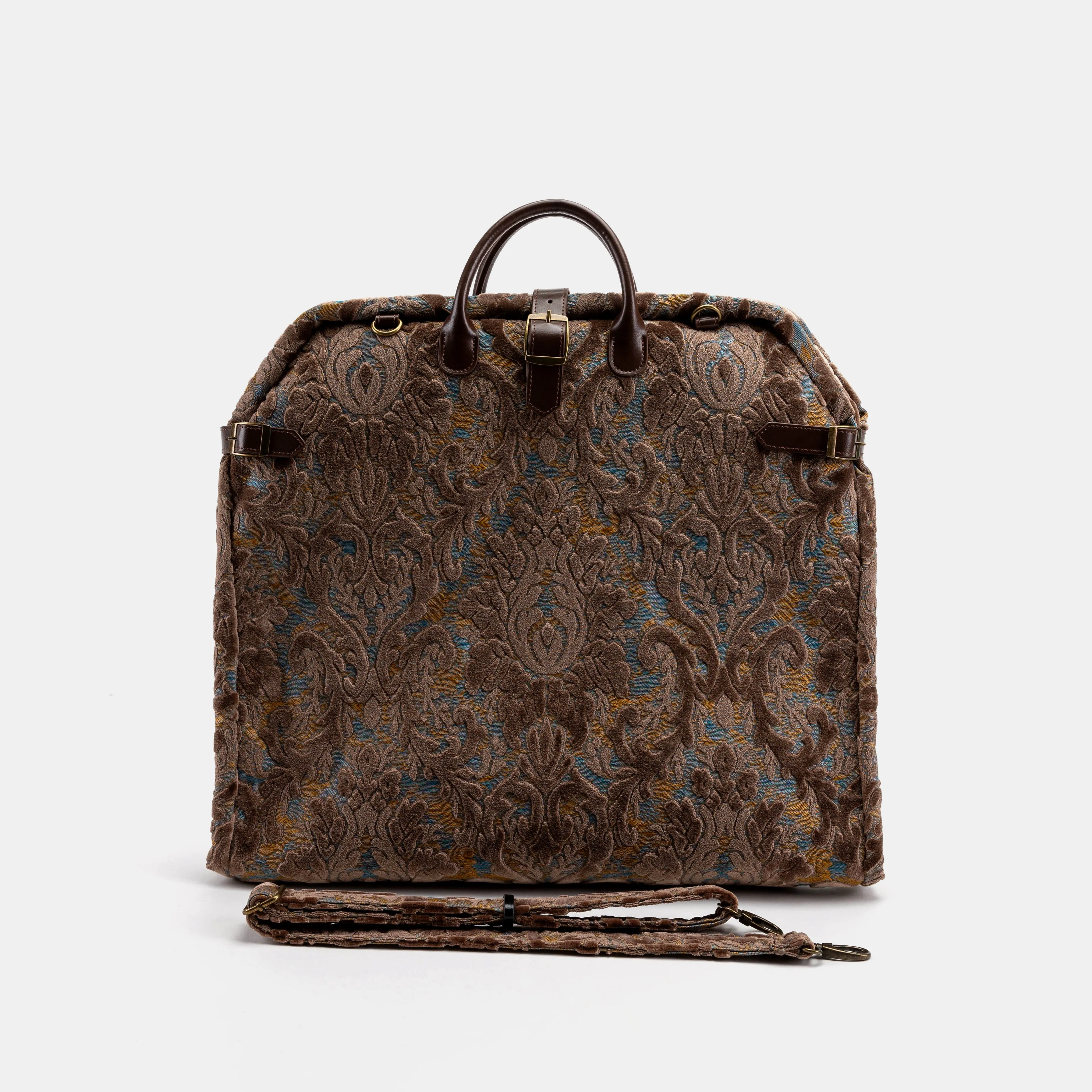 Burnout Velvet Camel Carpet Garment Bag