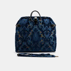 Burnout Velvet Navy Carpet Garment Bag