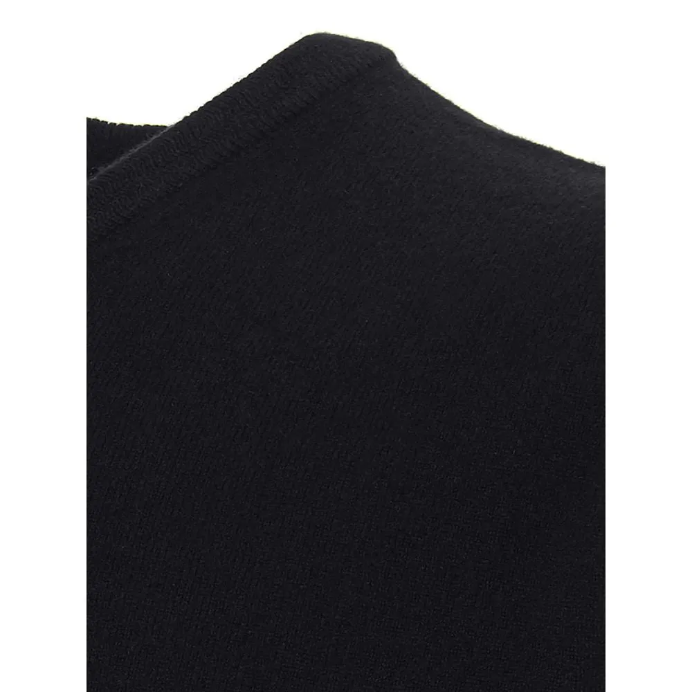 Colombo Elegant Black Cashmere Sweater for Men