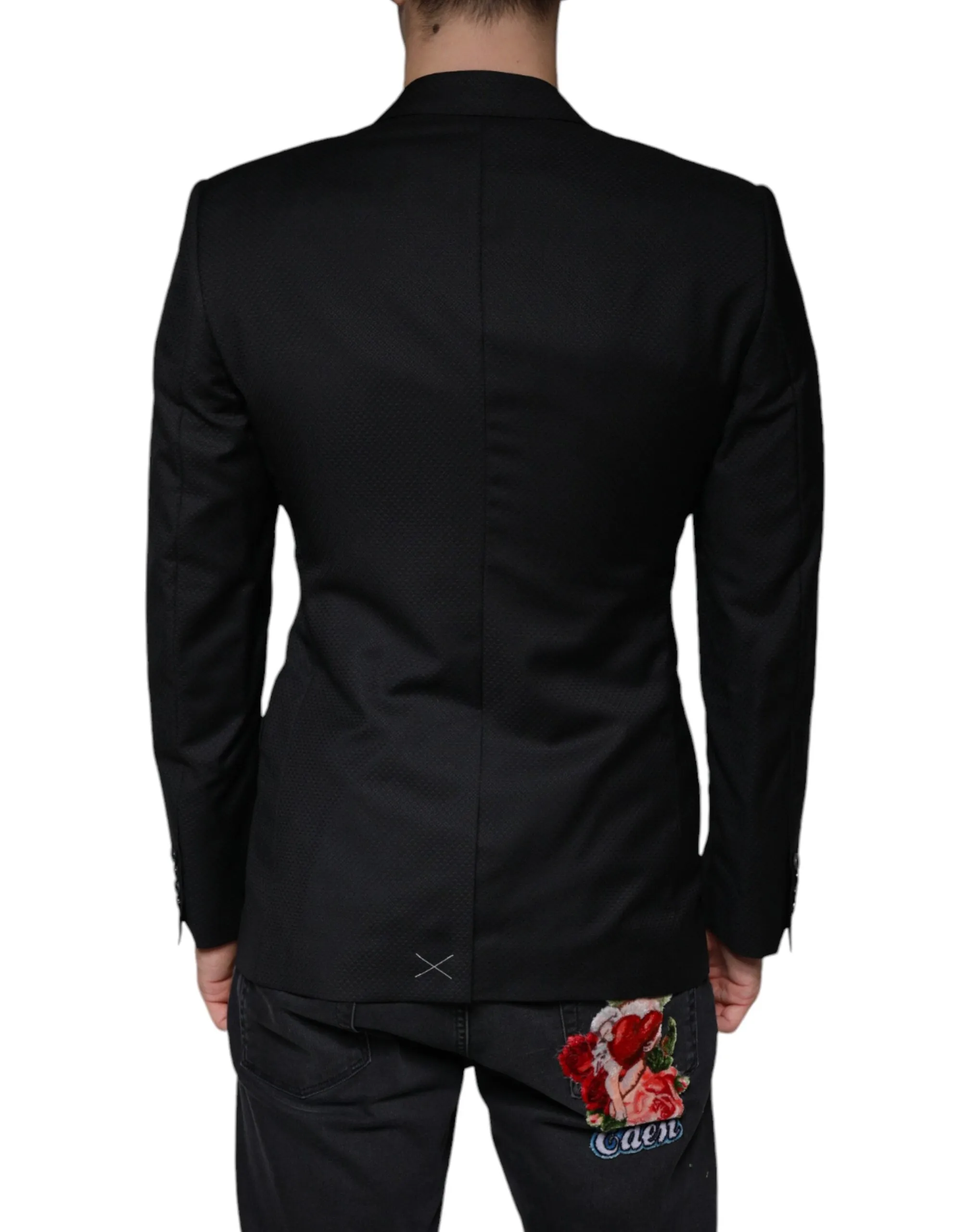 Dolce & Gabbana Black MARTINI Bee Single Breasted Blazer