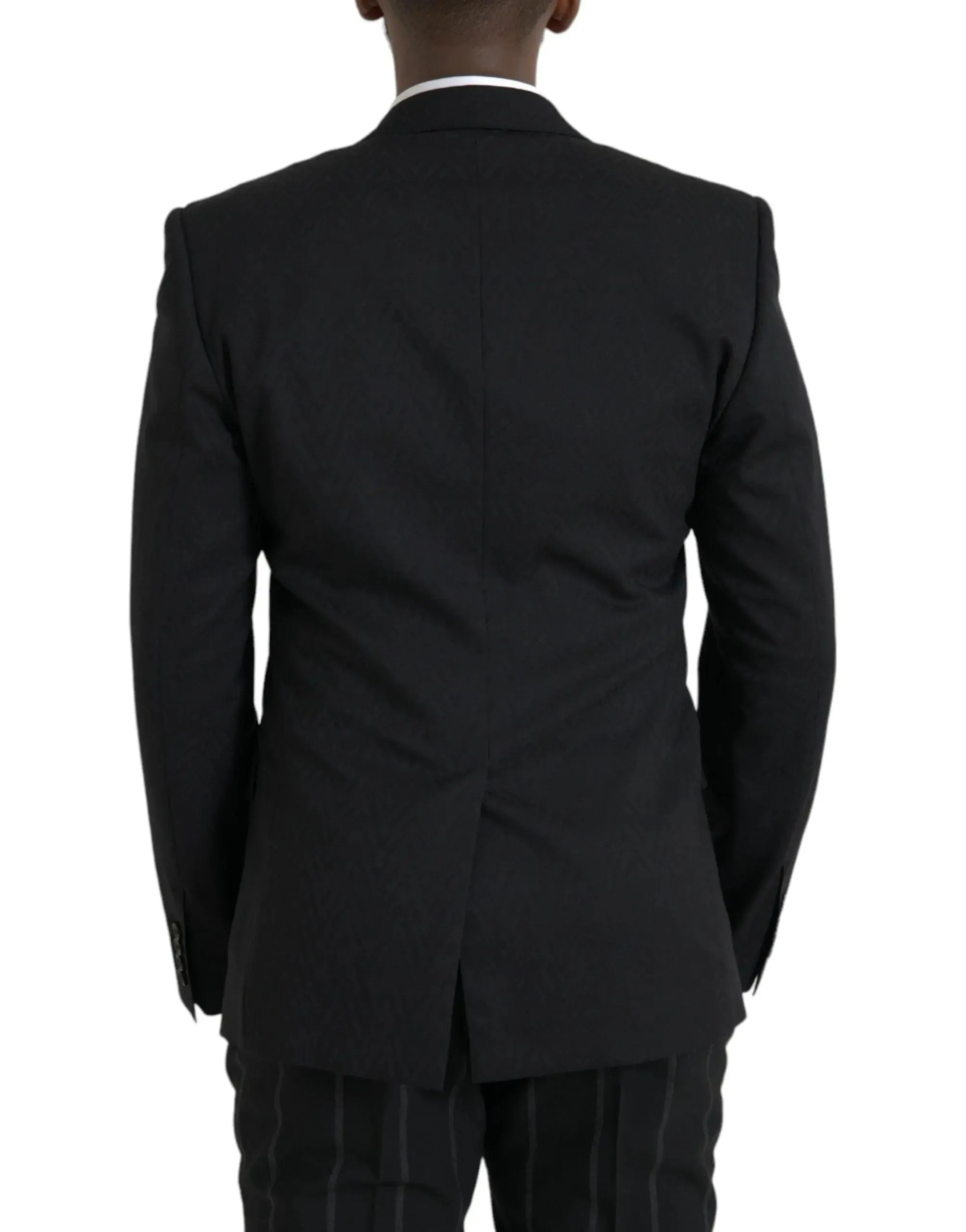 Dolce & Gabbana Black Slim Fit Jacket Coat Blazer