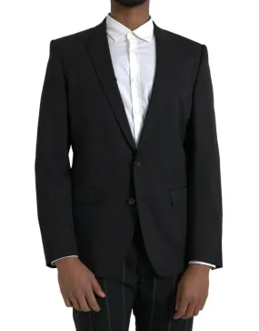 Dolce & Gabbana Black Slim Fit Jacket Coat Blazer