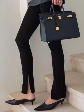 HIGH-RISE SKINNY TROUSERS