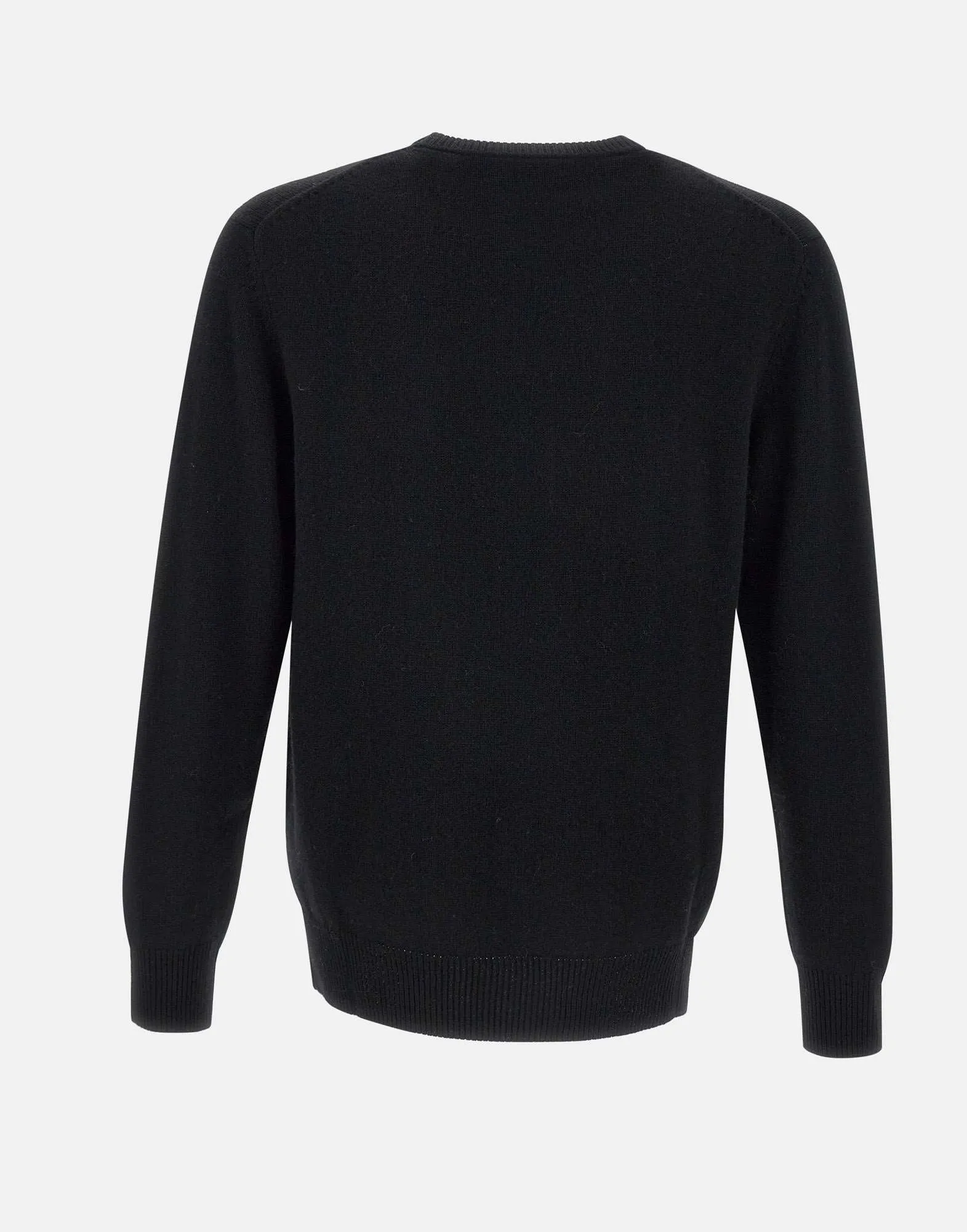 Men's Wool and Cashmere Black Sweater