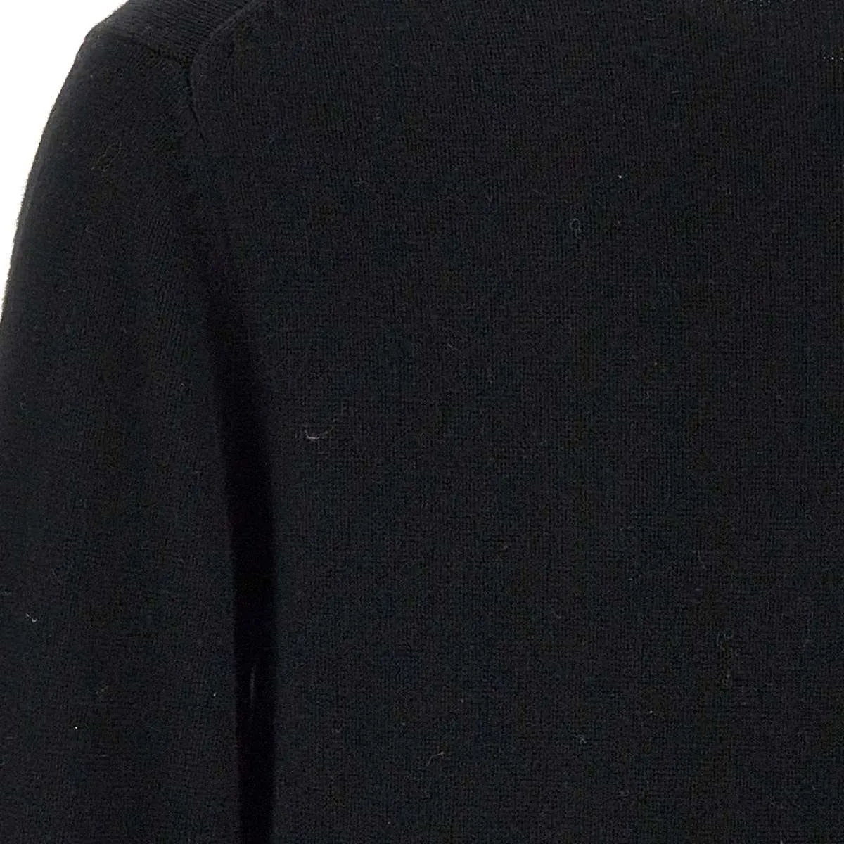 Men's Wool and Cashmere Black Sweater