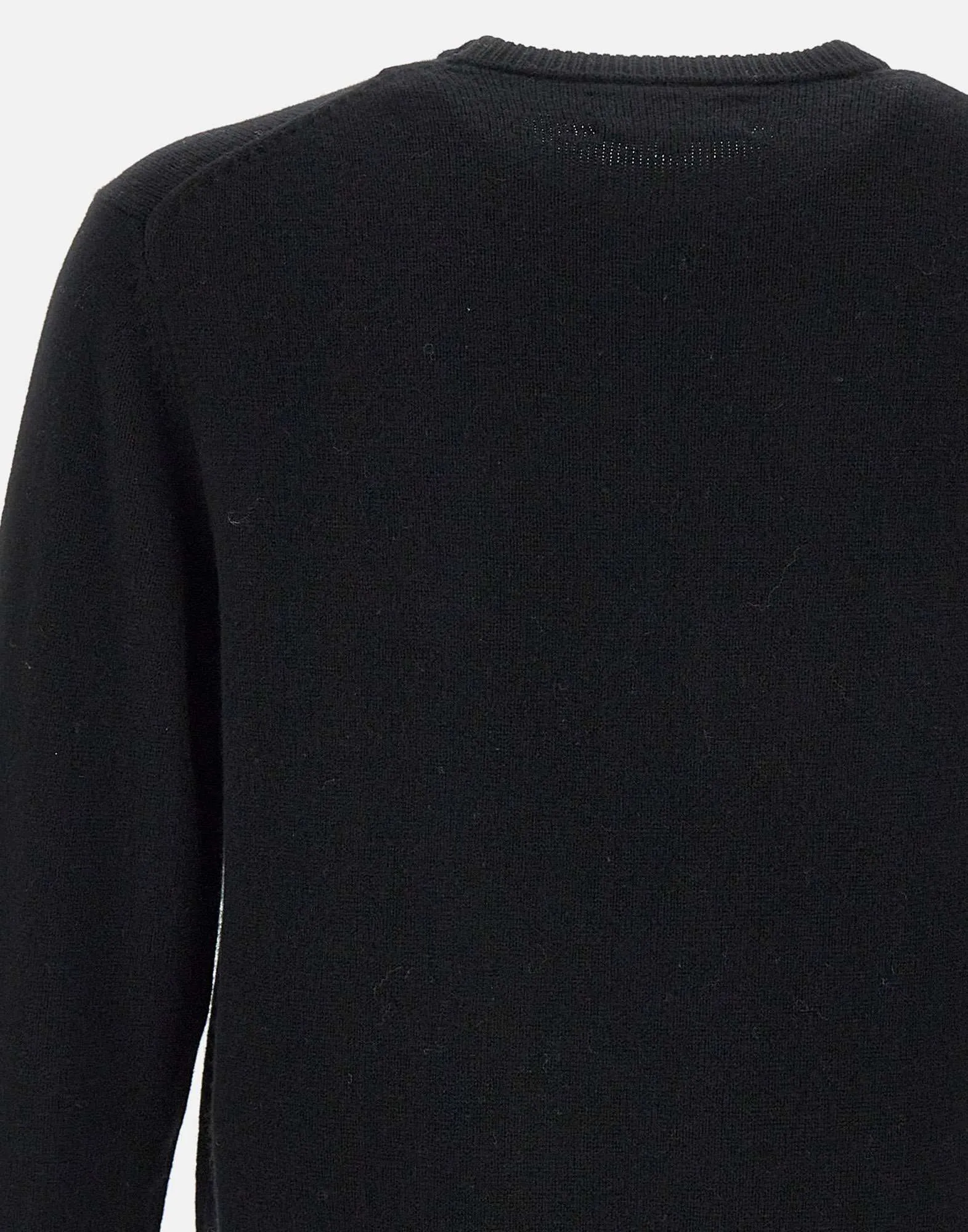 Men's Wool and Cashmere Black Sweater