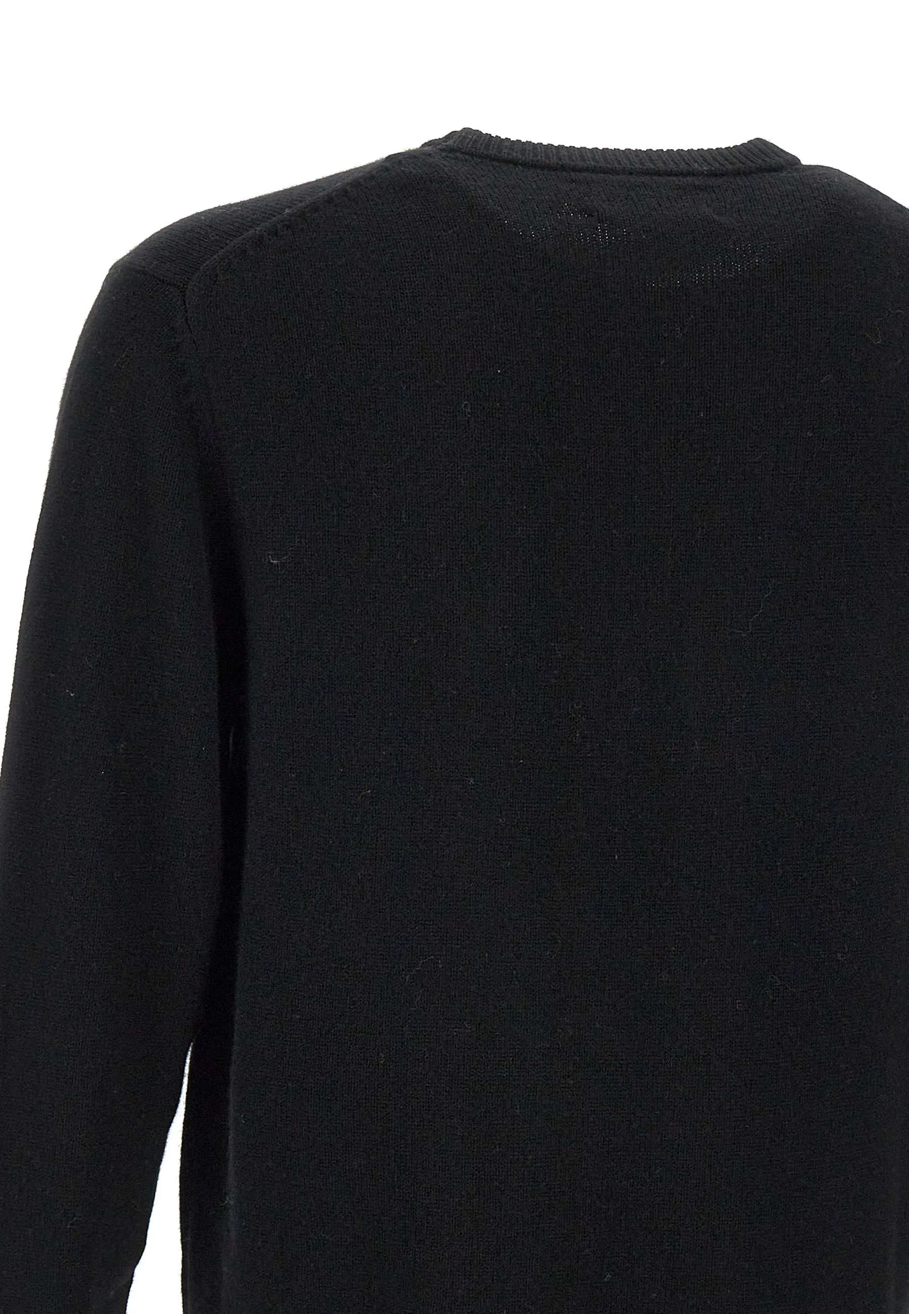 Men's Wool and Cashmere Black Sweater