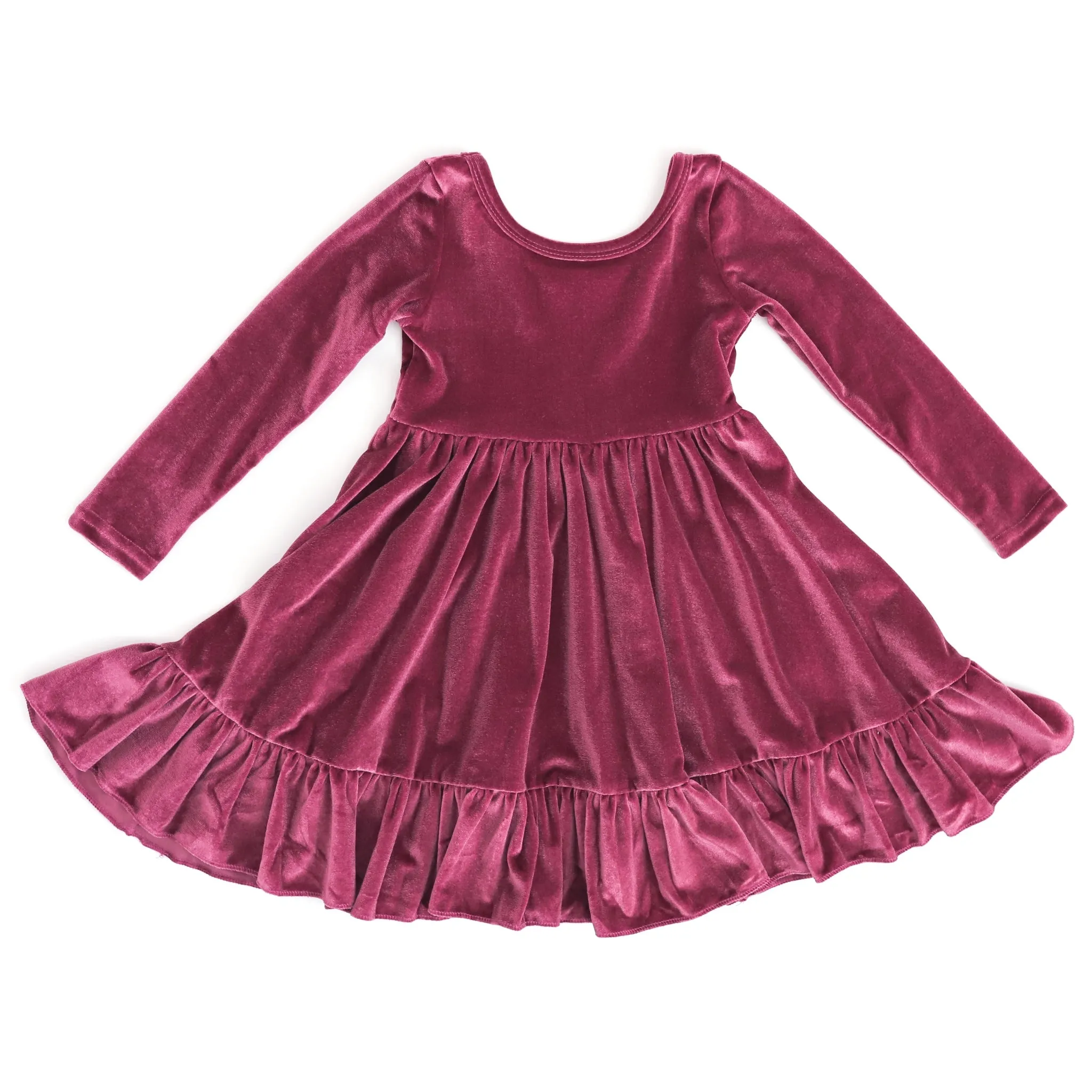 Mulberry Velvet Charm Dress