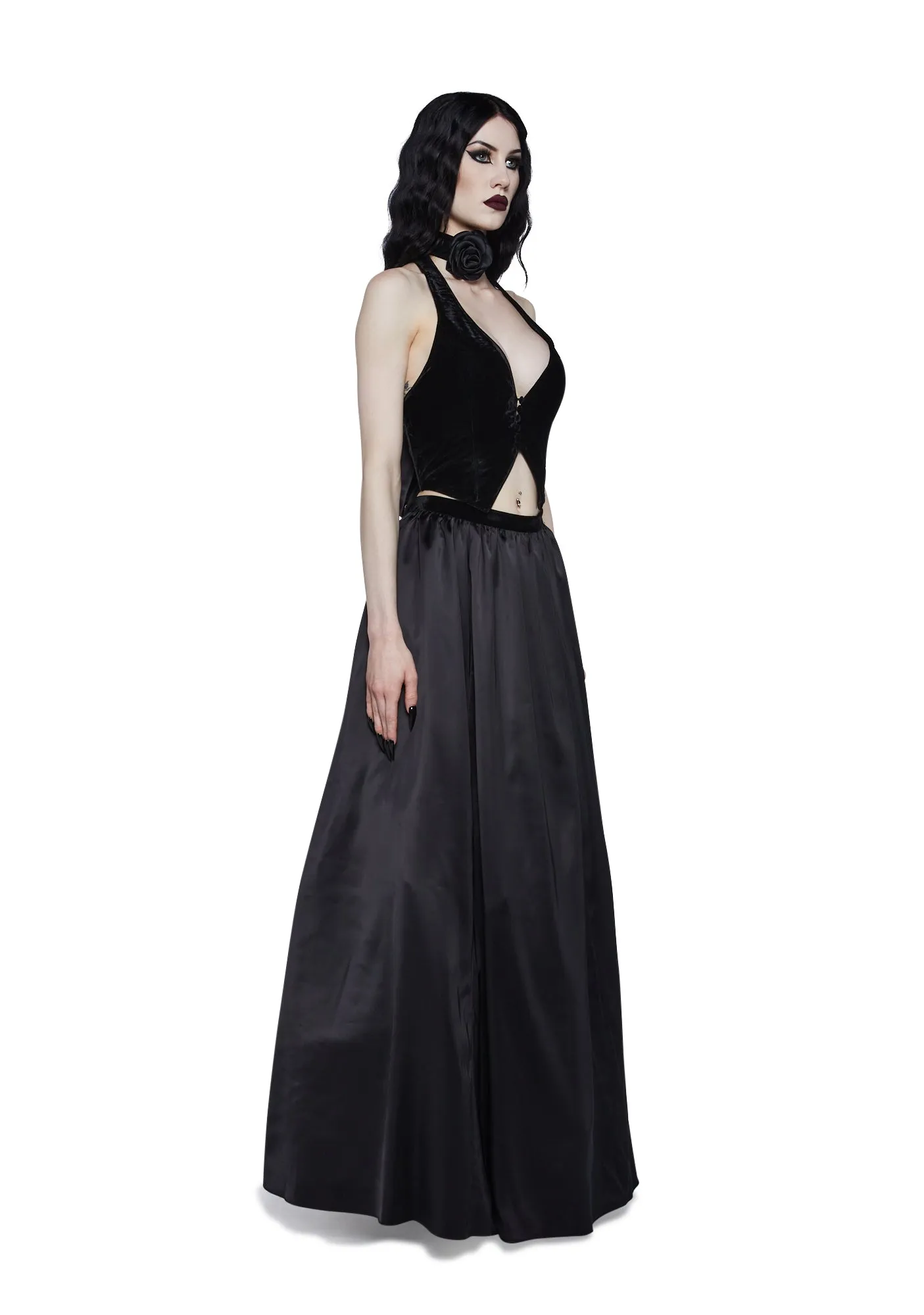 Night Coven Vest And Ball Gown Set