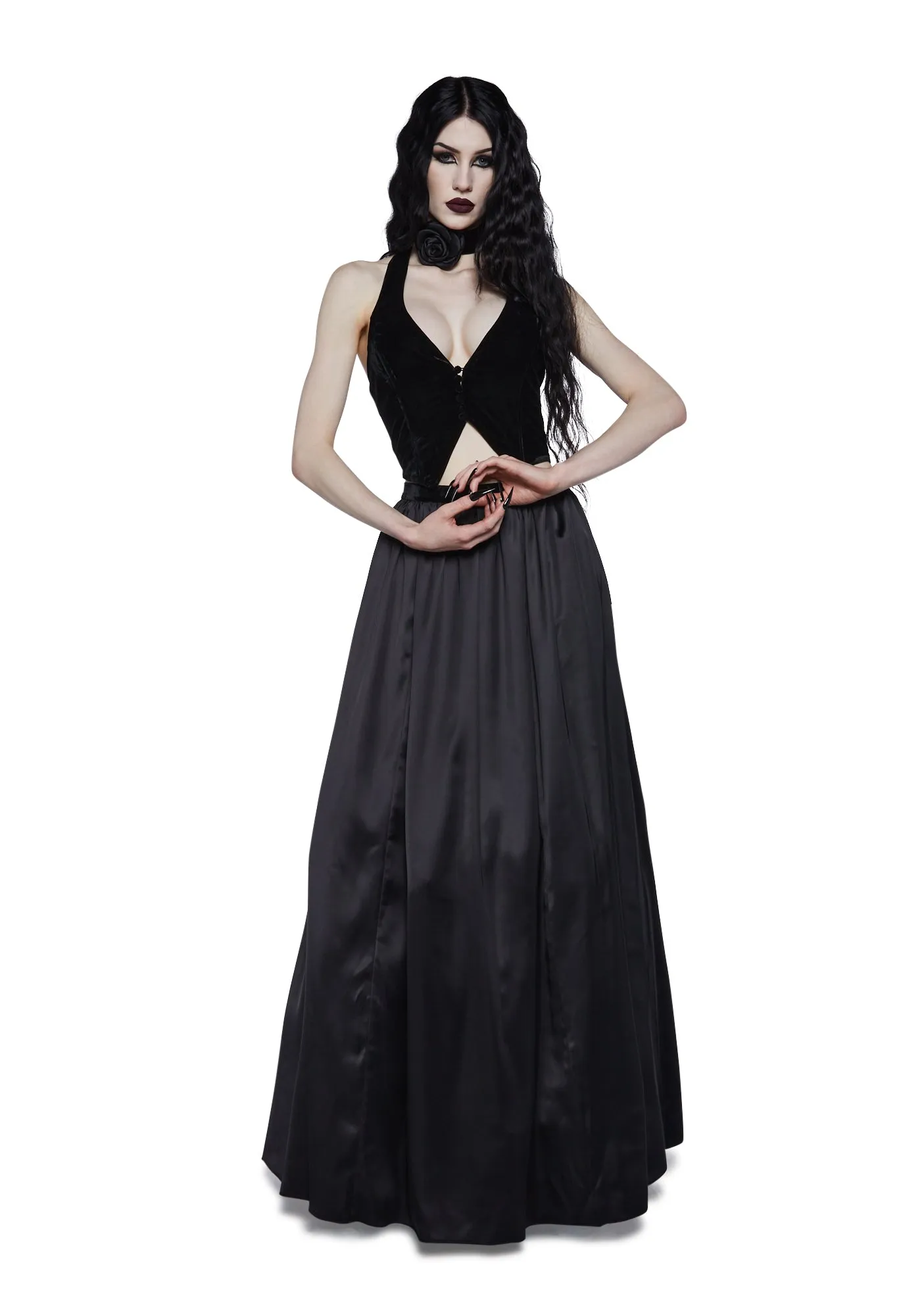 Night Coven Vest And Ball Gown Set