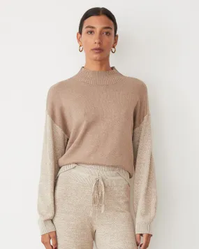 Organic Cotton Cashmere Funnel Neck Sweater