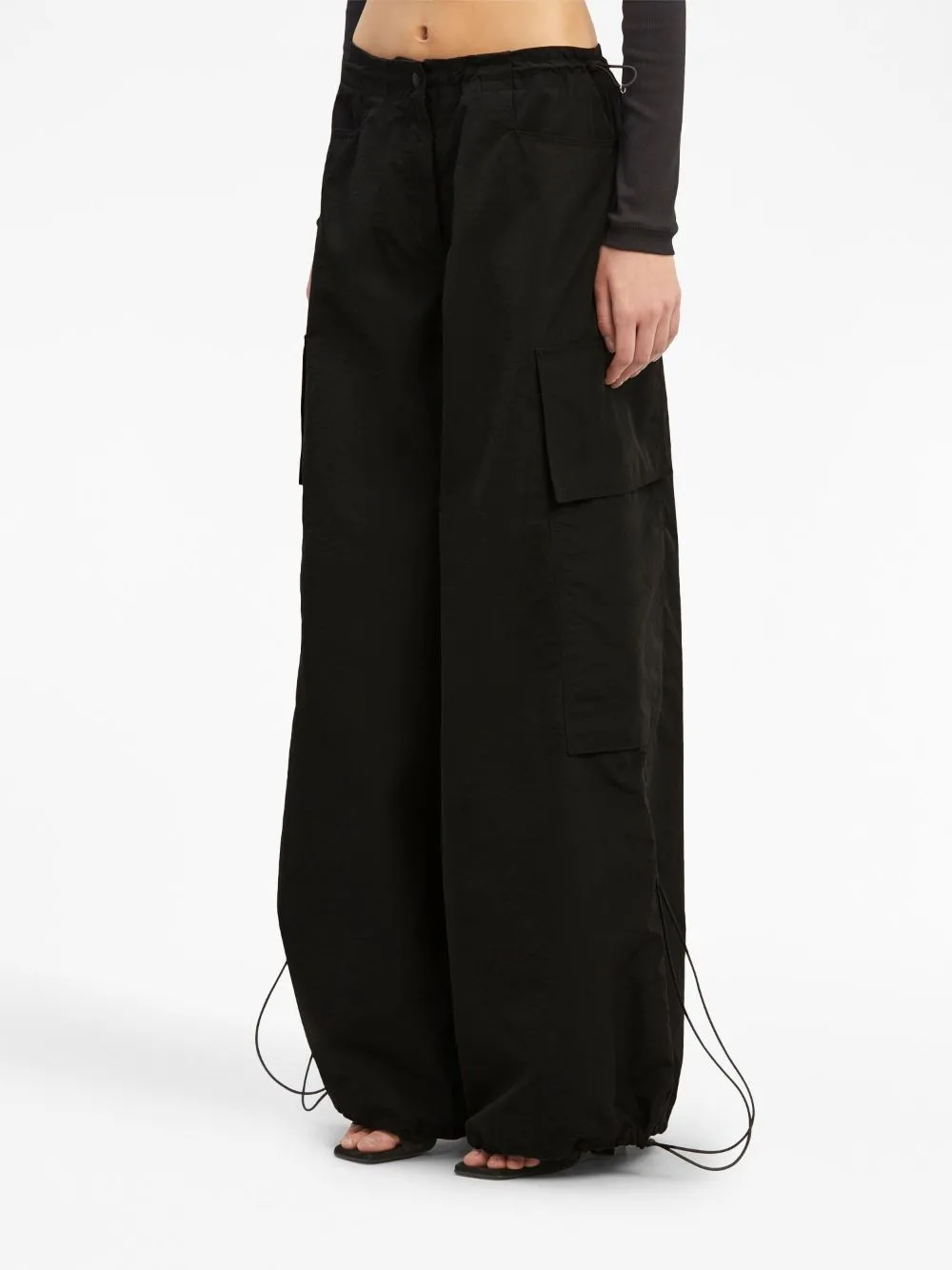 PALM ANGELS high-rise parachute trousers