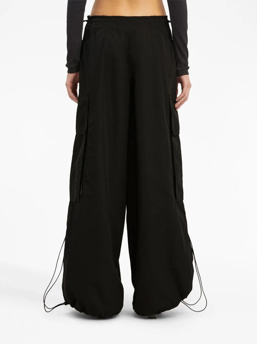 PALM ANGELS high-rise parachute trousers