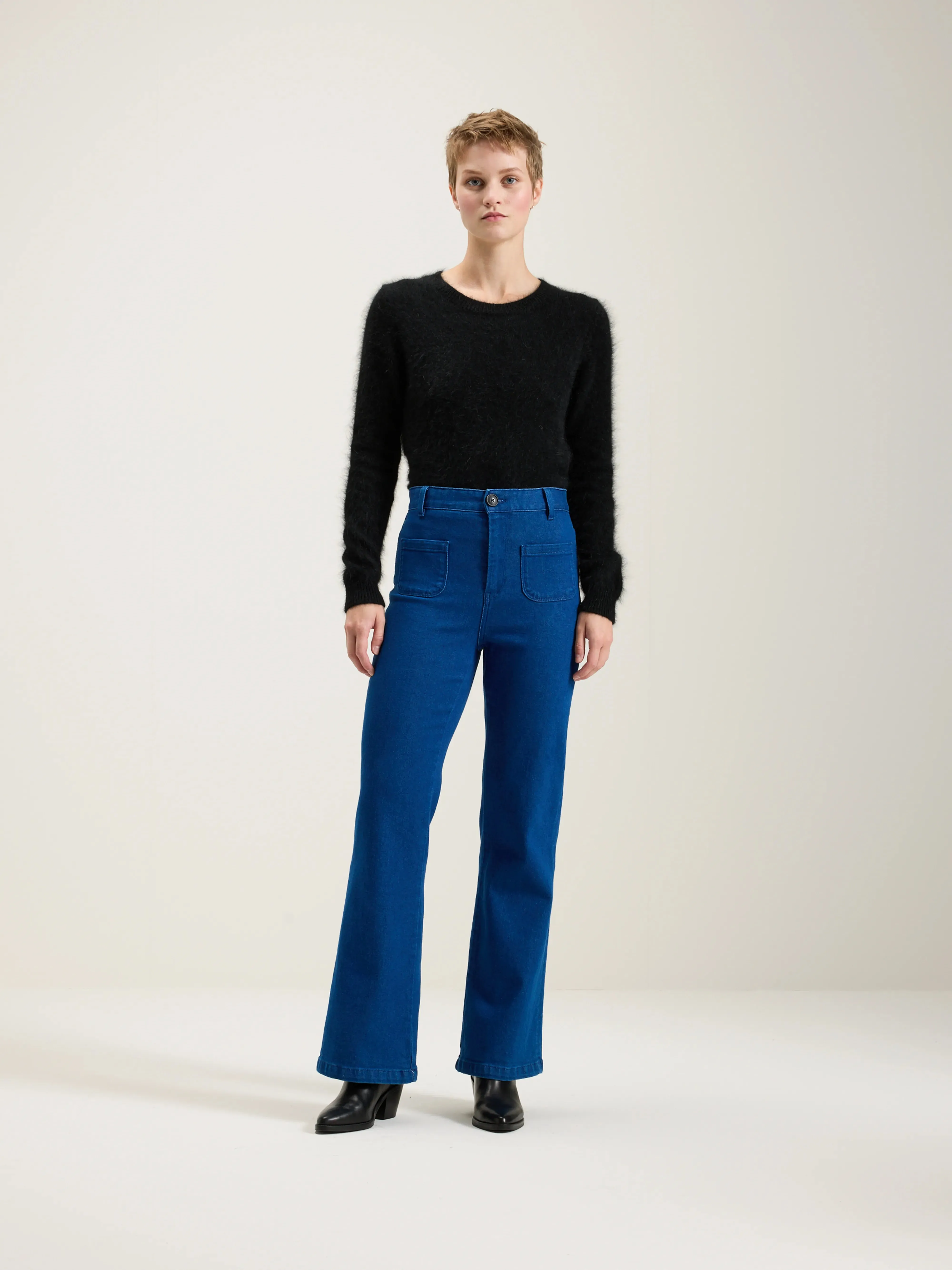 Park flared trousers (242 / W / ONE WASH)