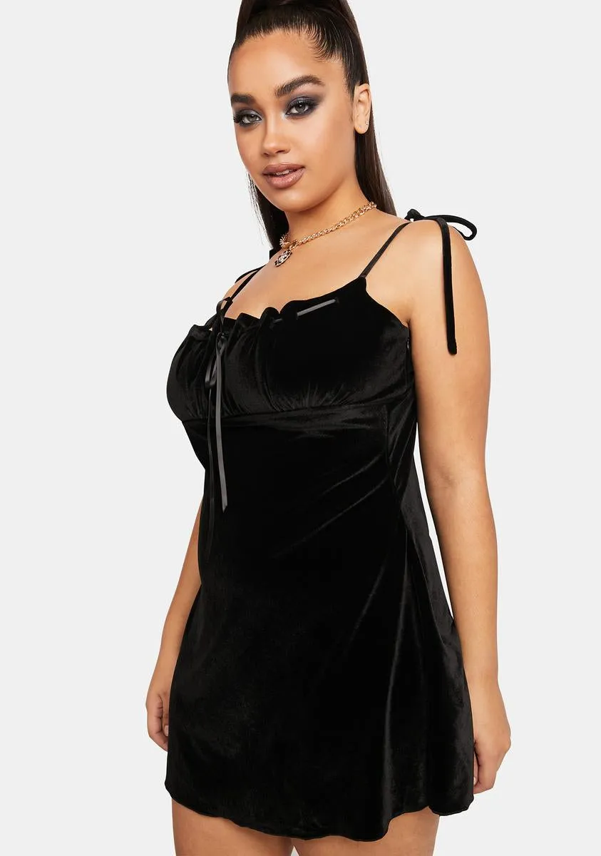 Plus Even After You're Gone Velvet Dress