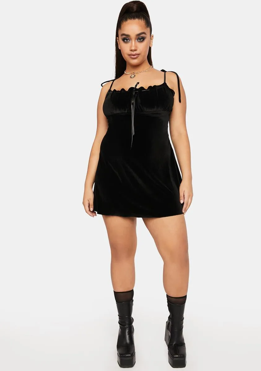 Plus Even After You're Gone Velvet Dress