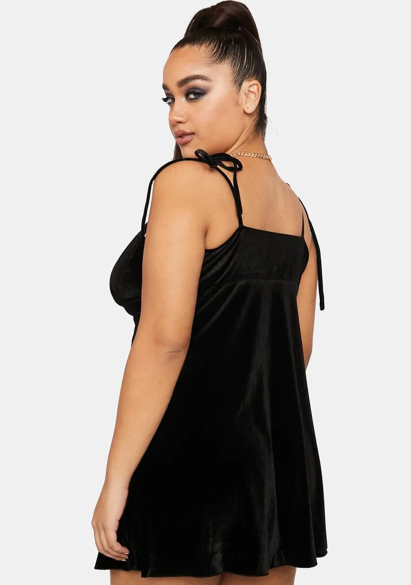 Plus Even After You're Gone Velvet Dress