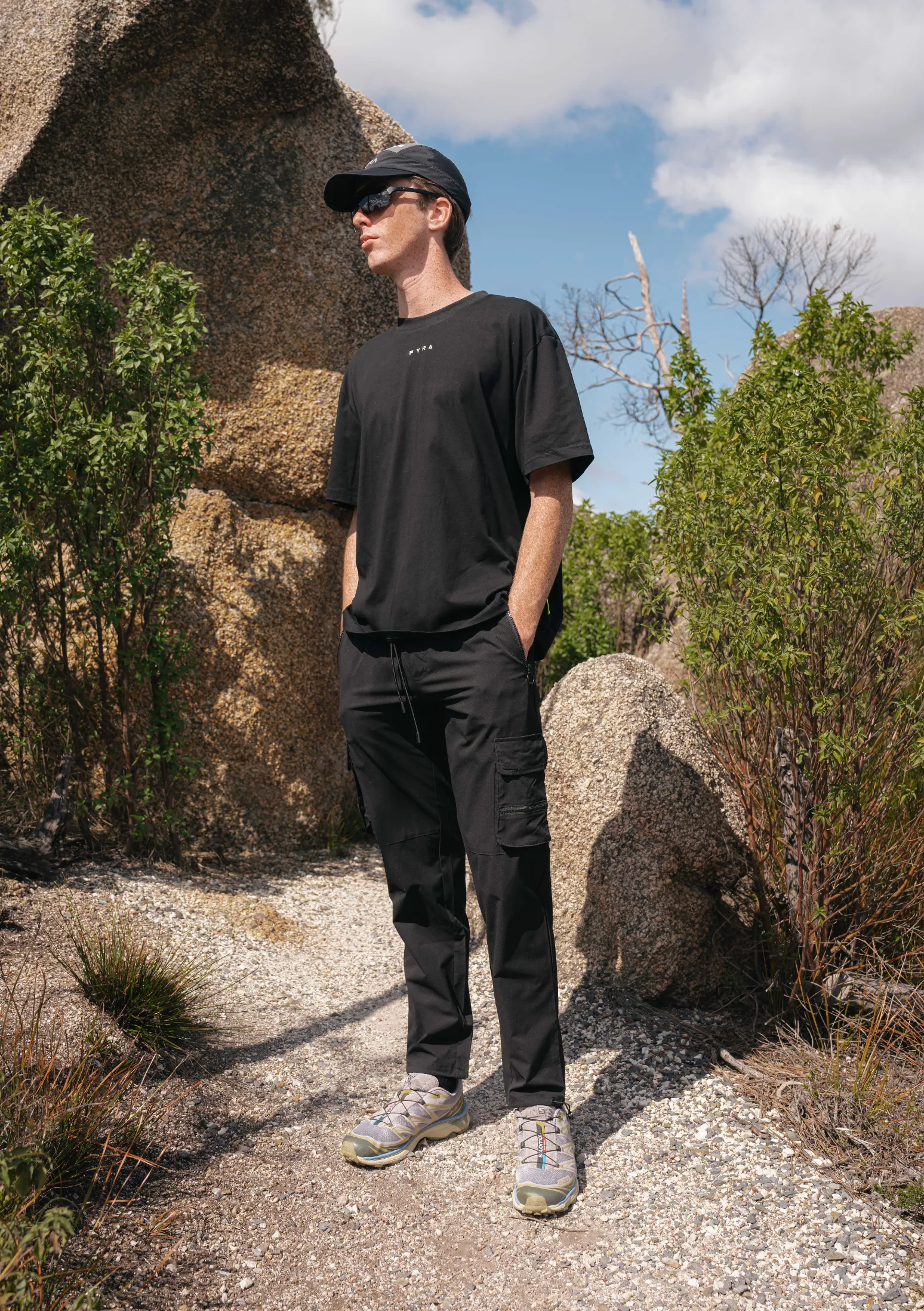 PYRA Nero Cargo Pants Black