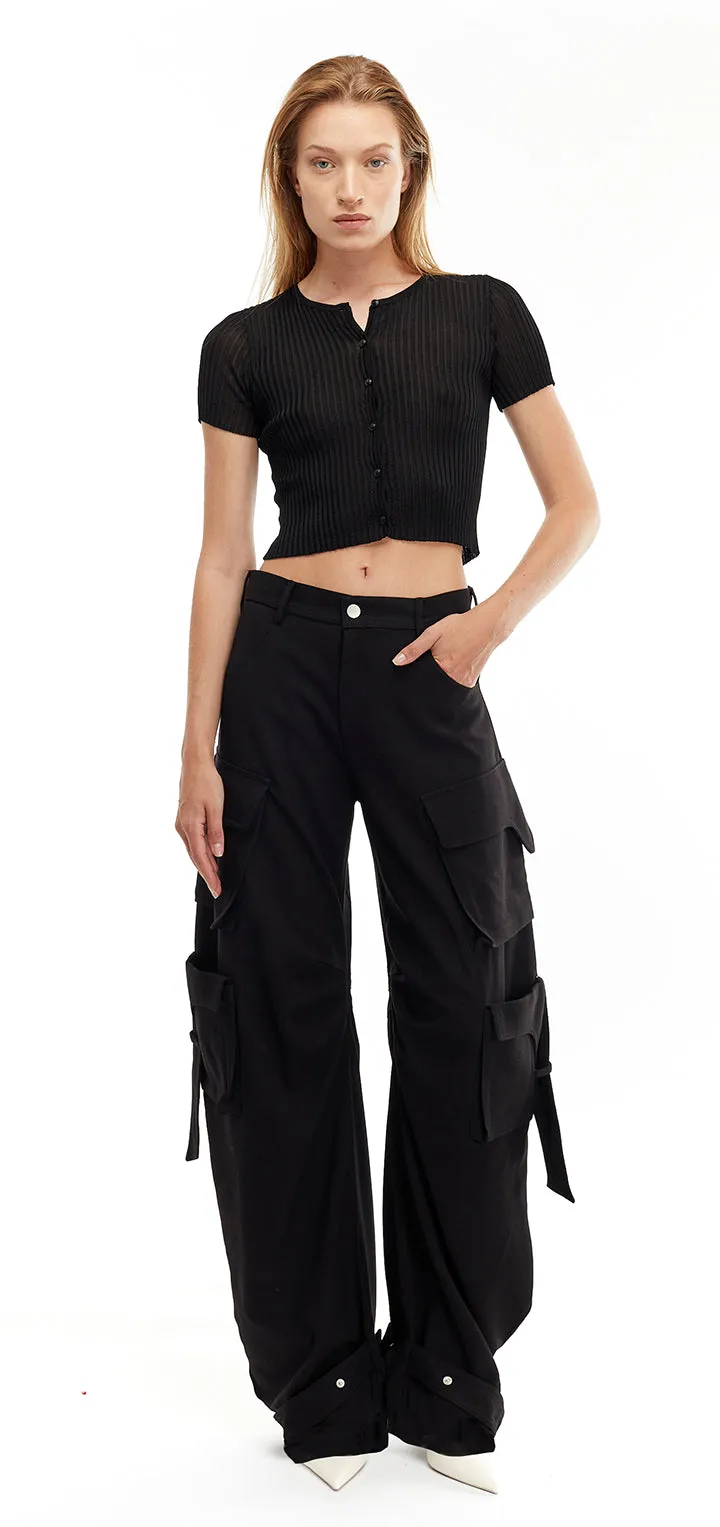 Rae Cargo Pants - Black