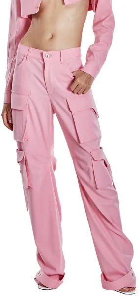 Rae Cargo Pants - Pink