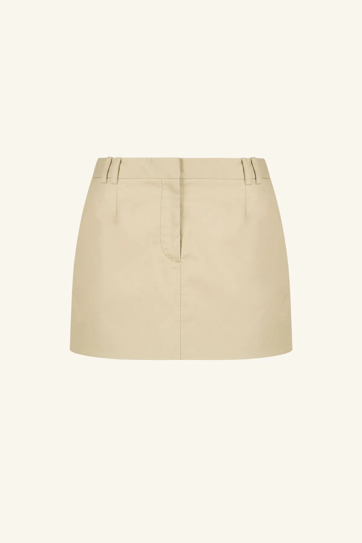 SABATO MICRO MINI SKIRT - KHAKI BEIGE