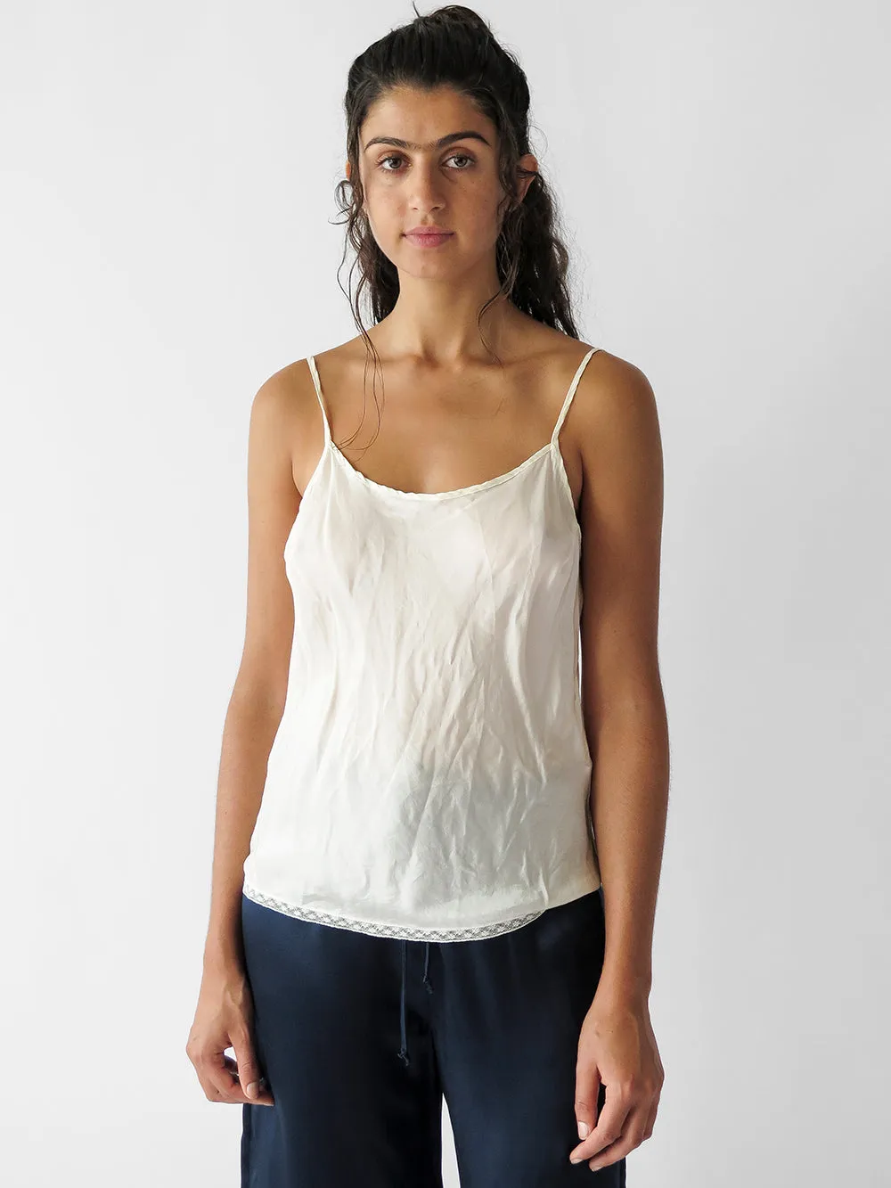 Simone Silk Camisole in Ivory