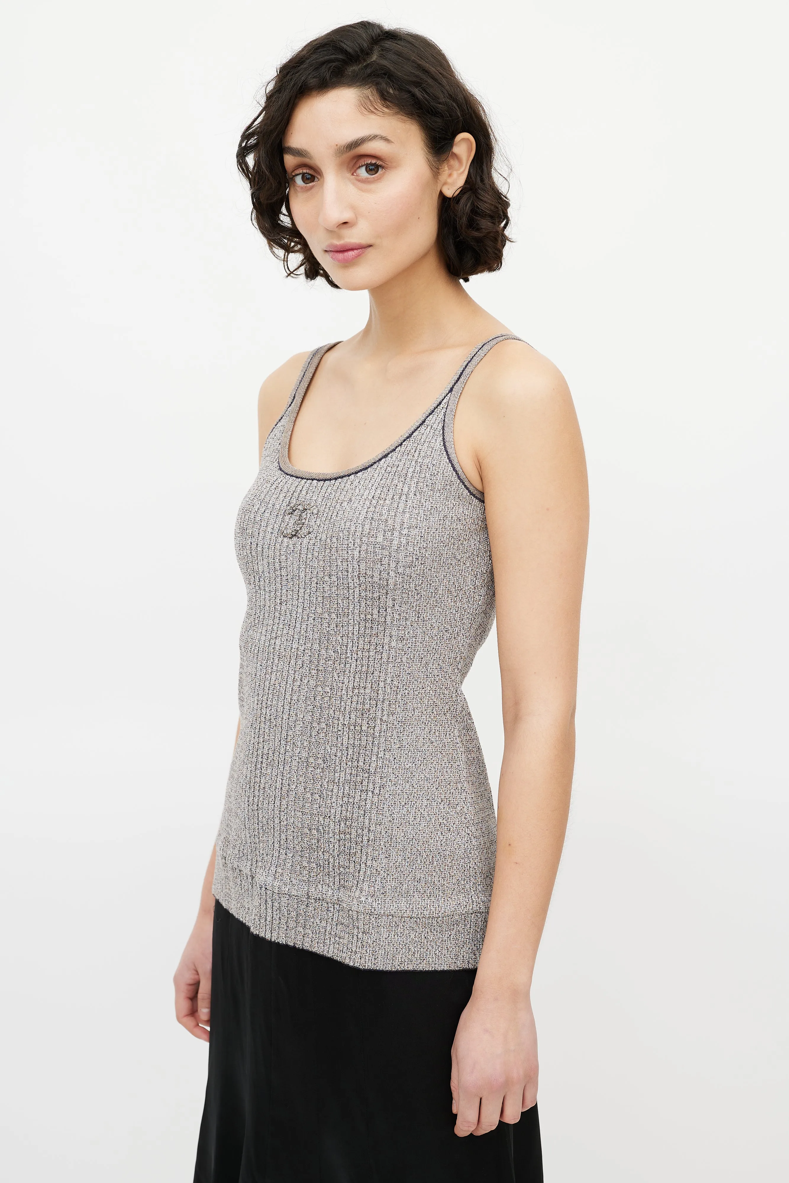 Spring 2011 Grey Metallic CC Tank Top