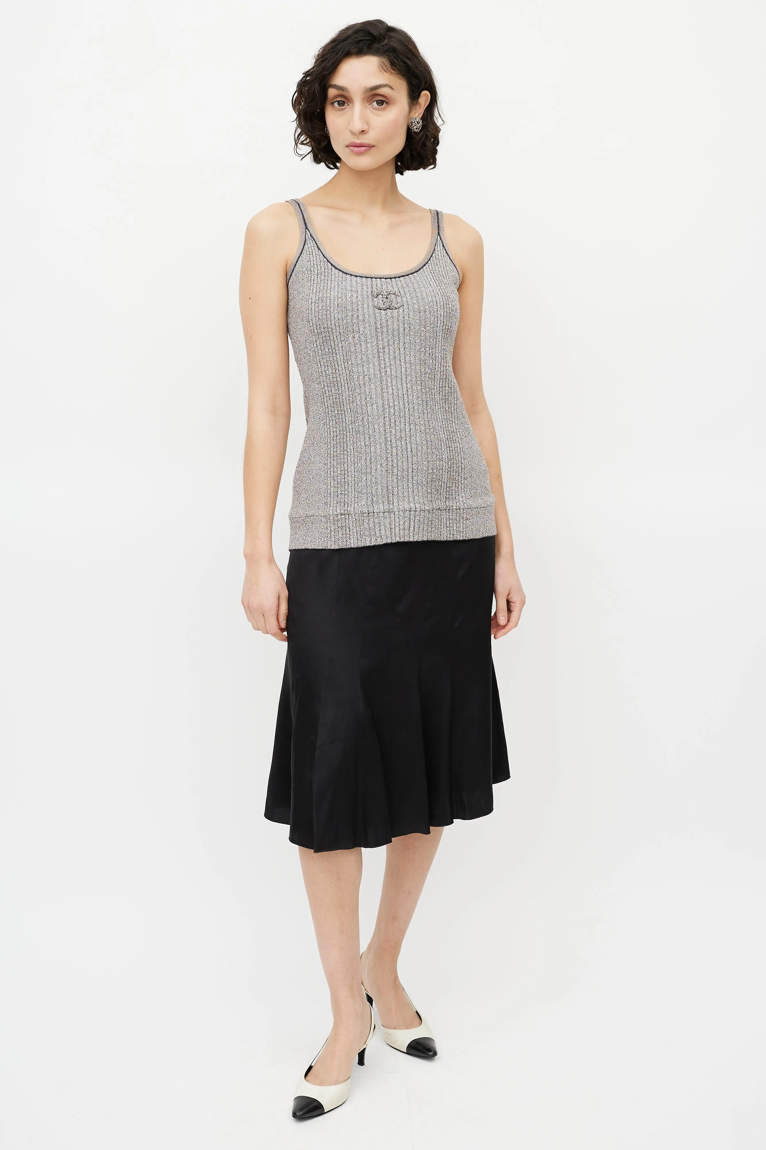 Spring 2011 Grey Metallic CC Tank Top