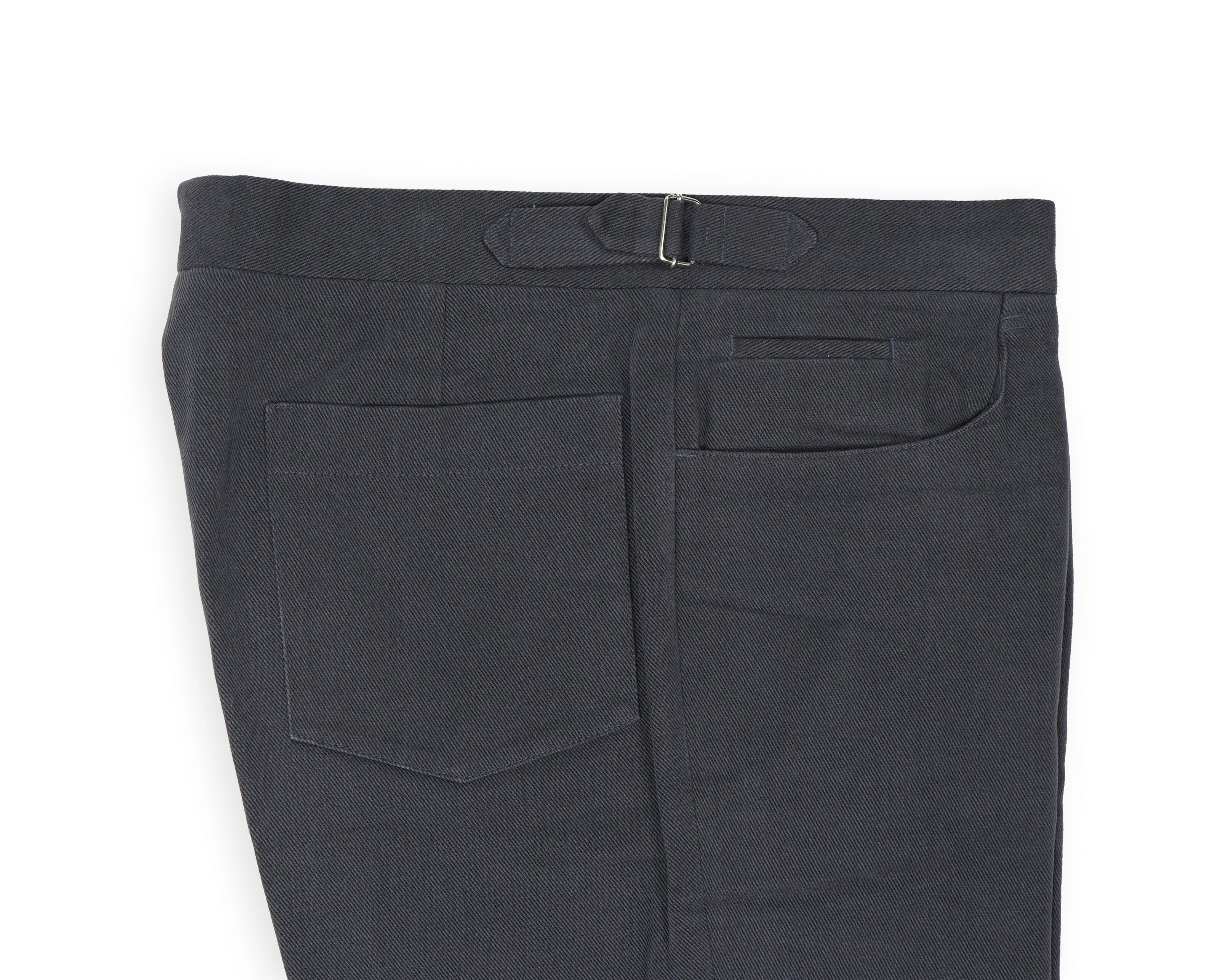 Stoffa - Navy High Rise Cotton Trousers 50