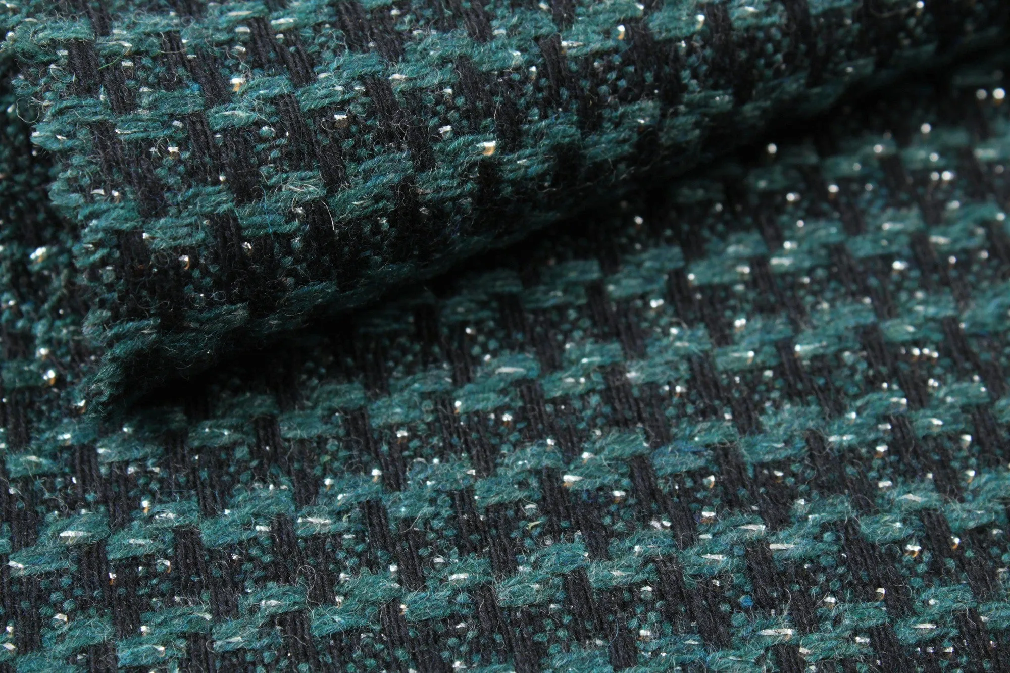 Structured recycled Wool Green