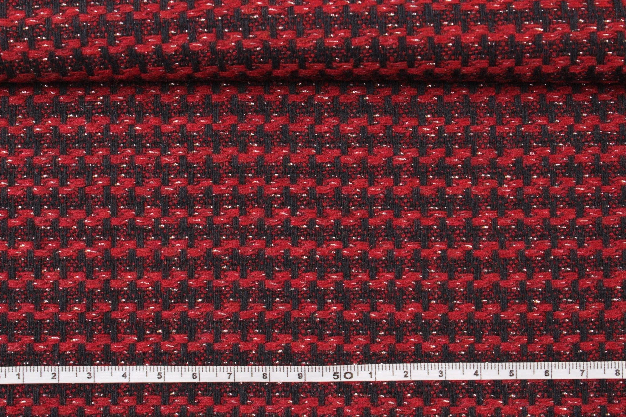 Structured Recycled Wool - Red