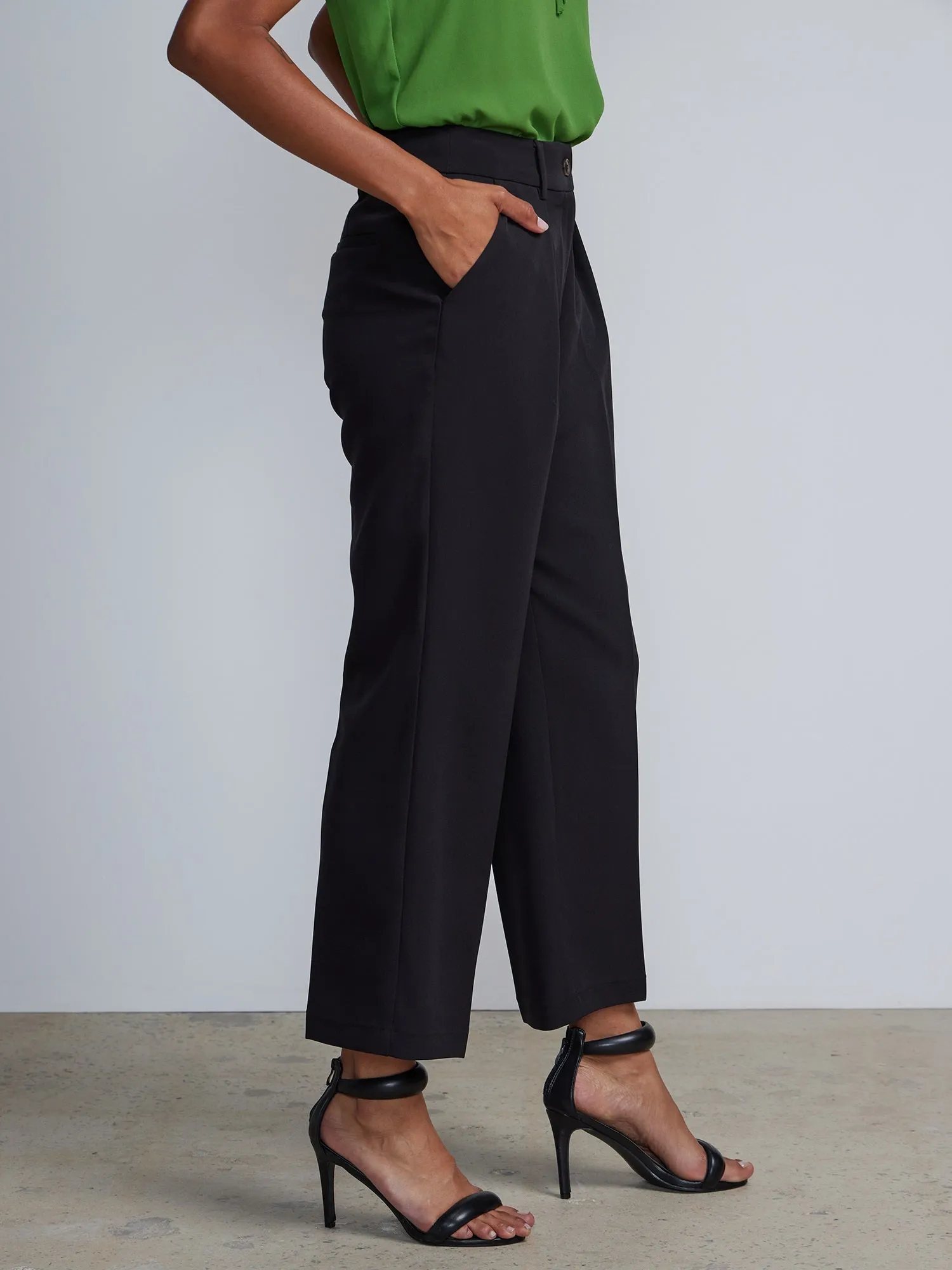 Tall High Rise Pleated Trousers