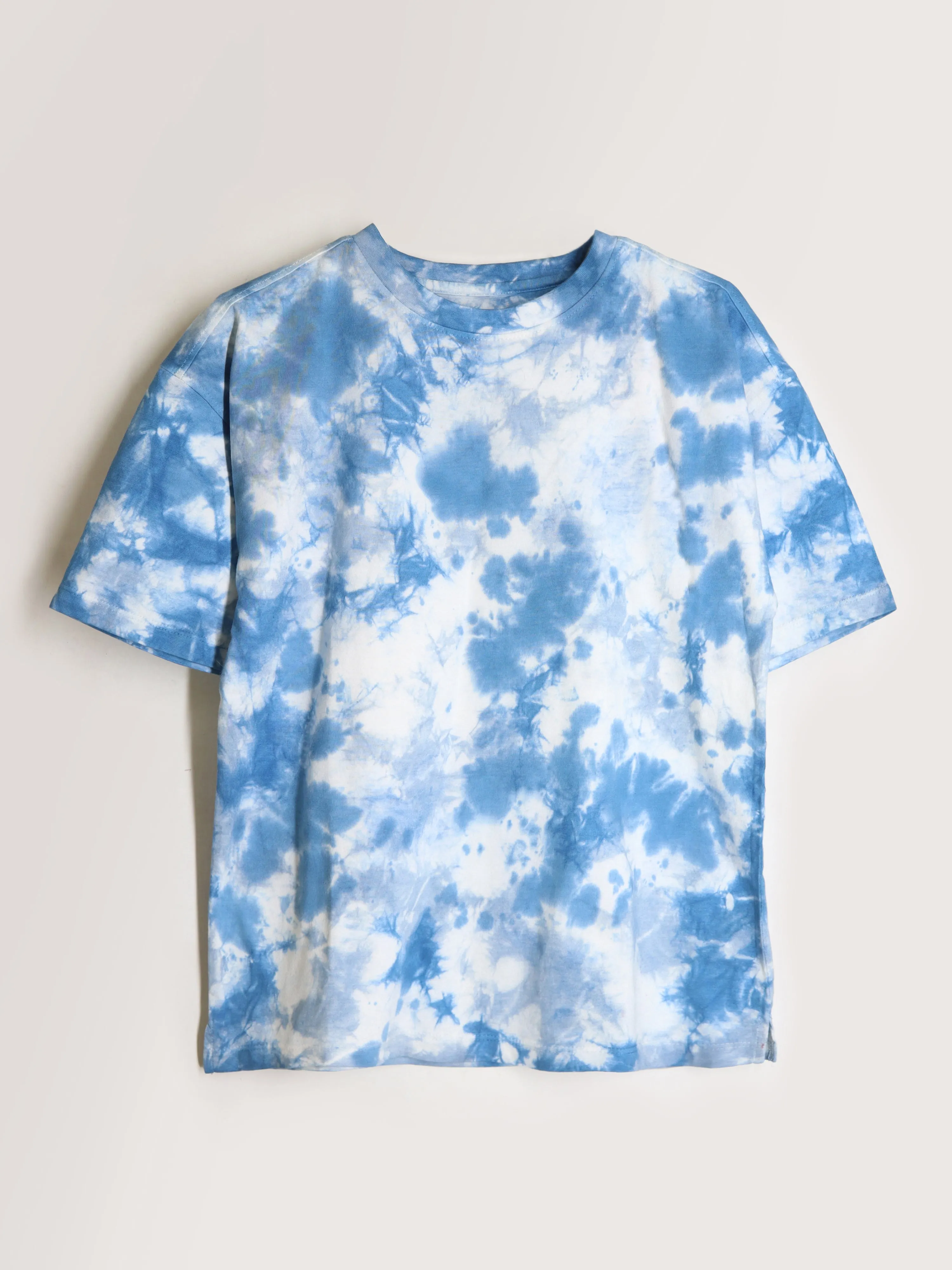 Tie & Dye Round Neck Cotton T-shirt Combo For Kids