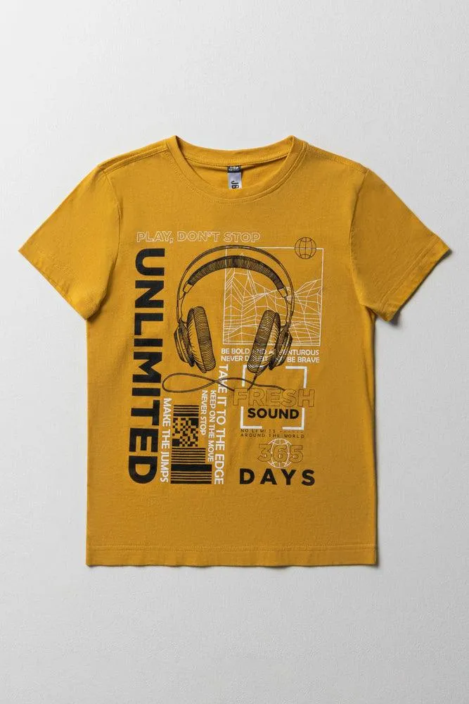 Unlimited Short Sleeve T-Shirt Yellow