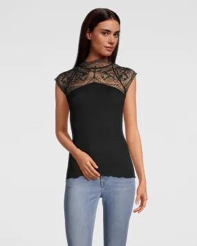 Wool & Silk Lace Top