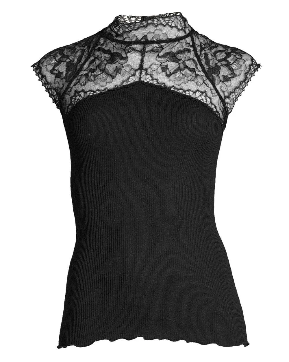 Wool & Silk Lace Top