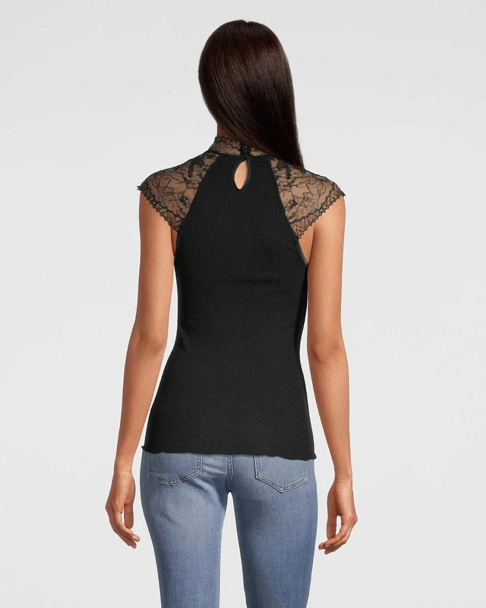 Wool & Silk Lace Top