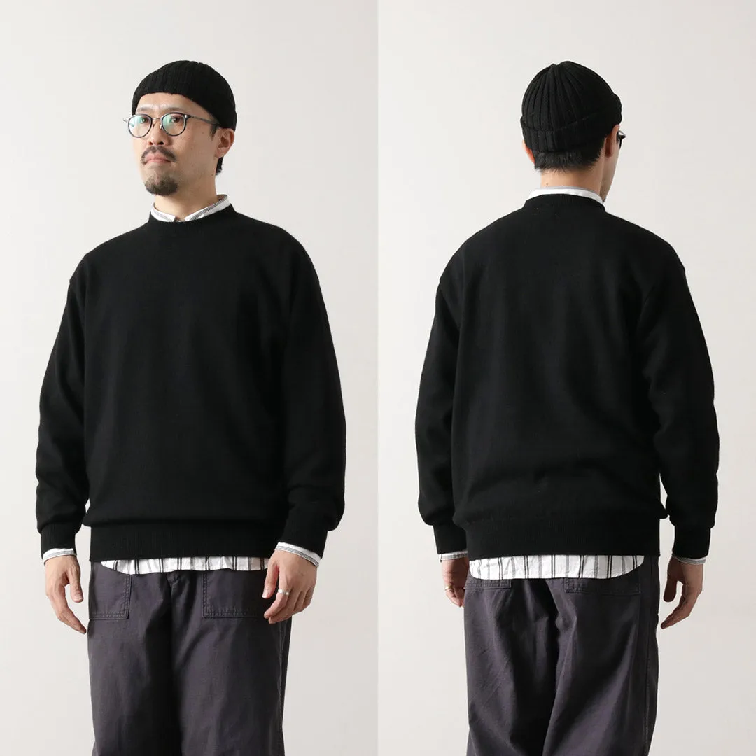 YONETOMI NEW BASIC / Rigid Cashmere Knit Pullover Garment Dyed